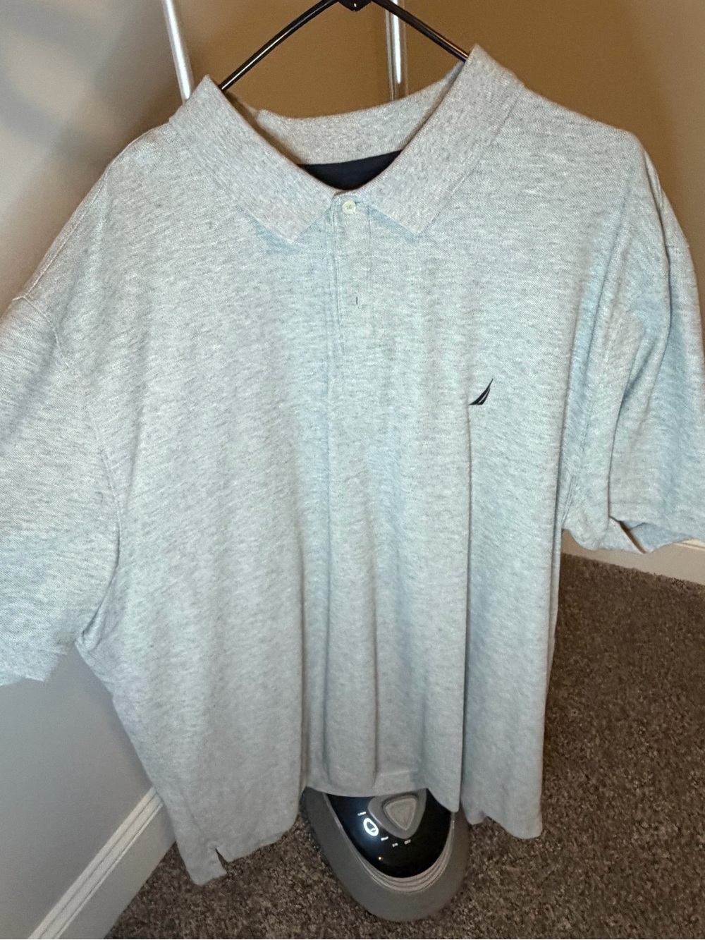 Nautica Men's Light Gray Polo Shirt